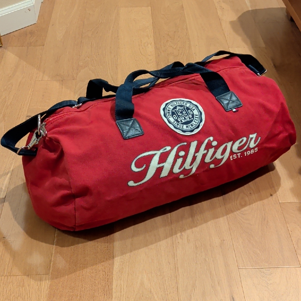Tommy Hilfiger Red Duffel Bag